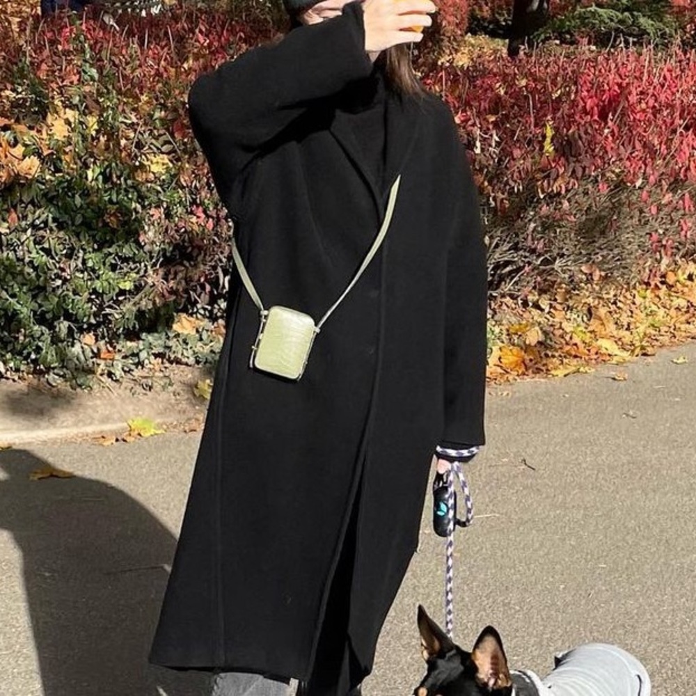 Sally LaPointe Cocoon Coat **BLACK** (FW18)